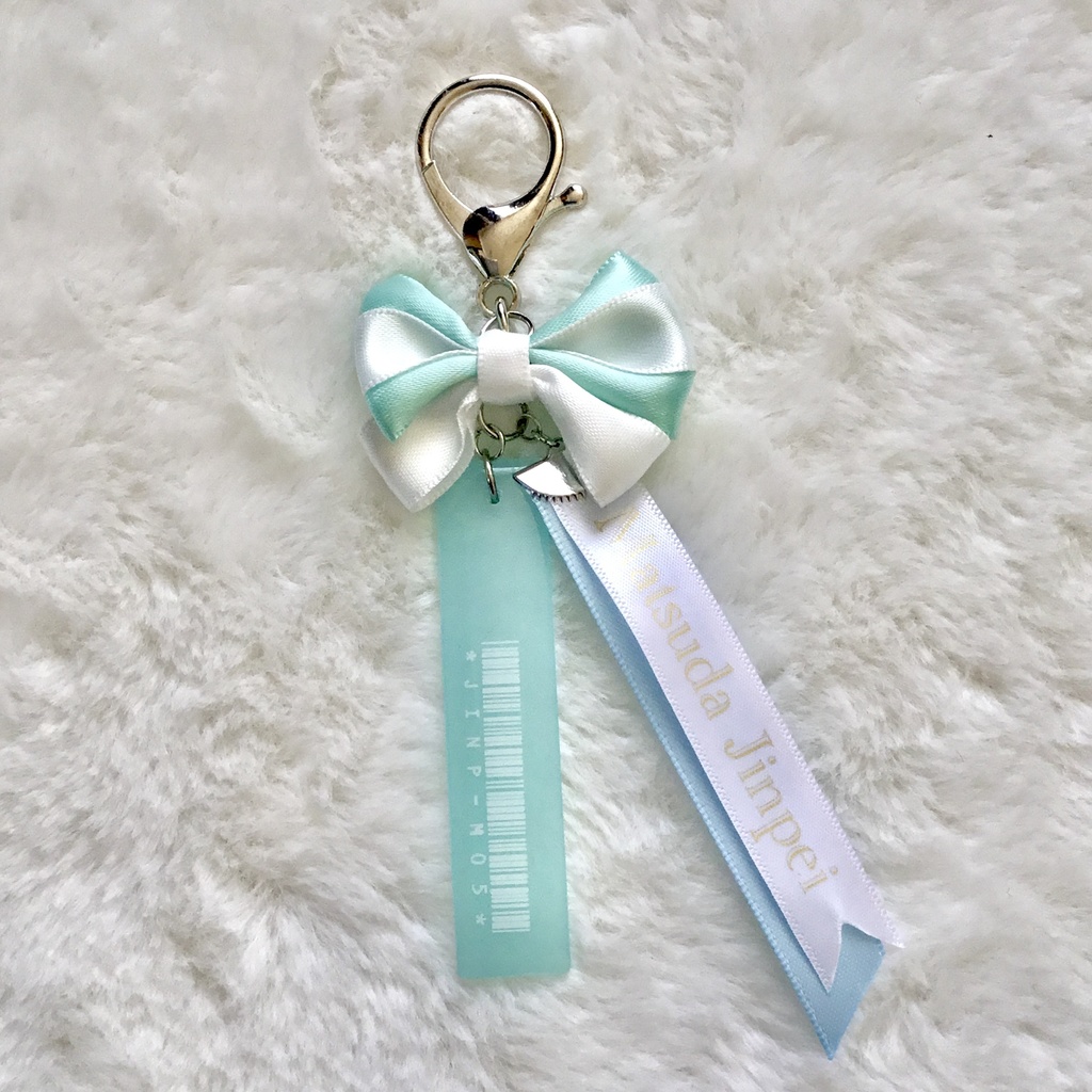 【名探偵コナン】警察学校組バーコードリボンチャーム(スカイブルー×ホワイト)