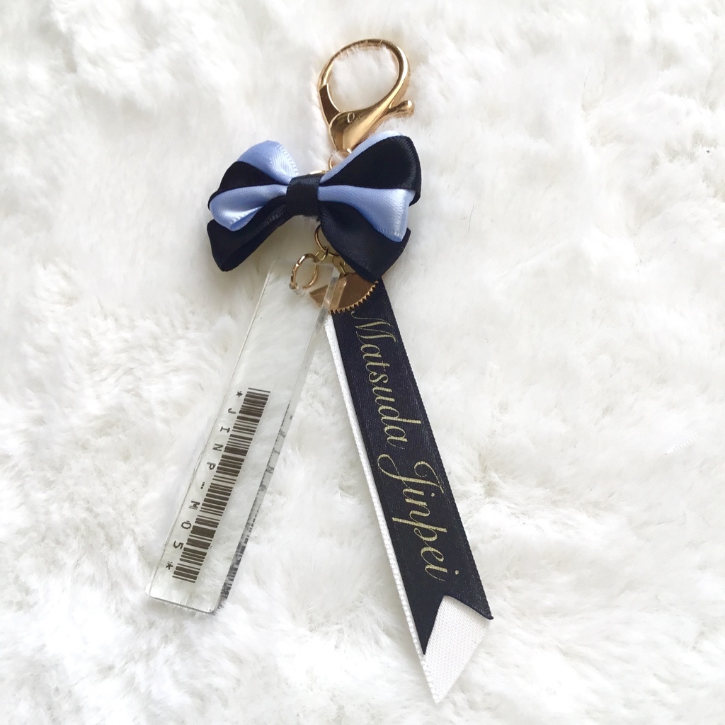 【名探偵コナン】警察学校組バーコードリボンチャーム(ブルーブラック×クリア)