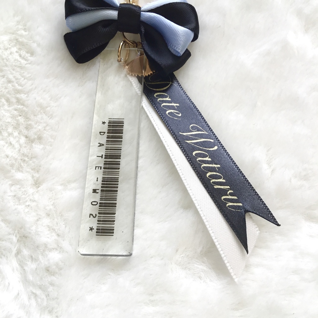 【名探偵コナン】警察学校組バーコードリボンチャーム(ブルーブラック×クリア)