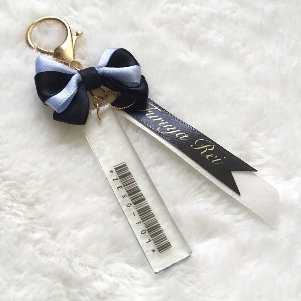 【名探偵コナン】警察学校組バーコードリボンチャーム(ブルーブラック×クリア)