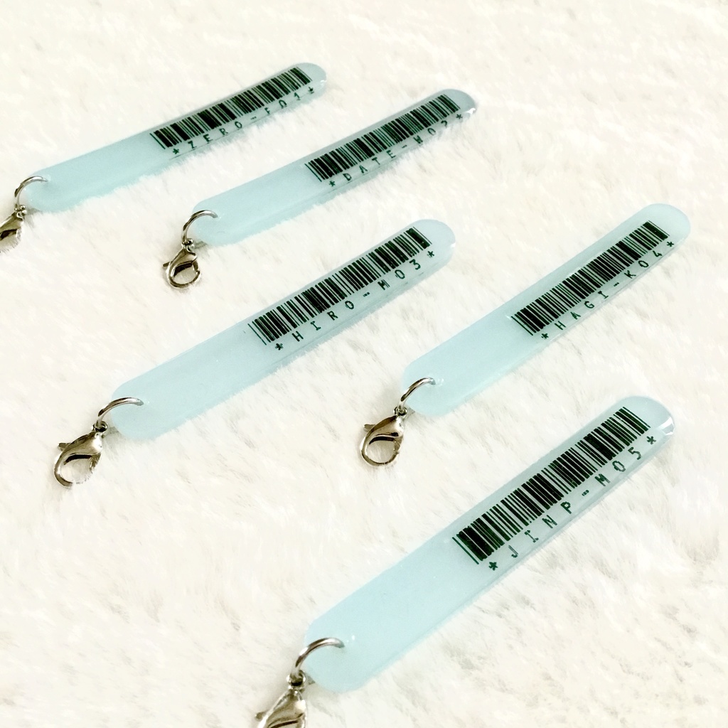 【名探偵コナン】警察学校組シンプルバーコードチャーム(スカイブルー)