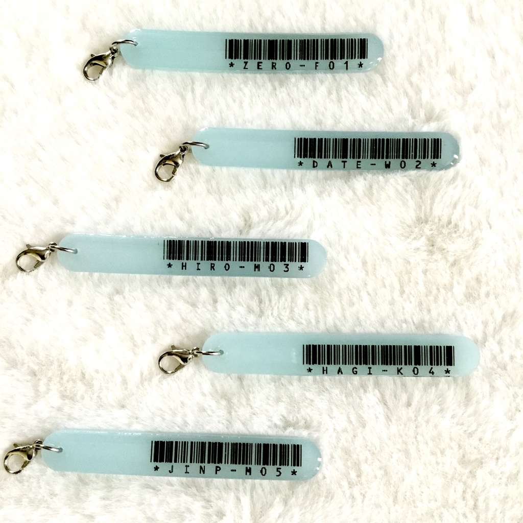 【名探偵コナン】警察学校組シンプルバーコードチャーム(スカイブルー)