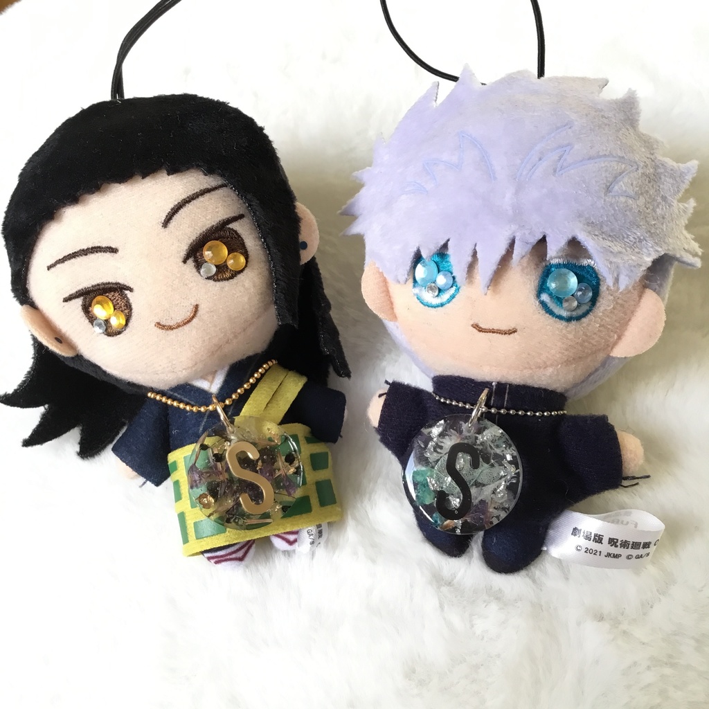 【呪術廻戦】ラウンド●推し花イニシャルキーホルダー