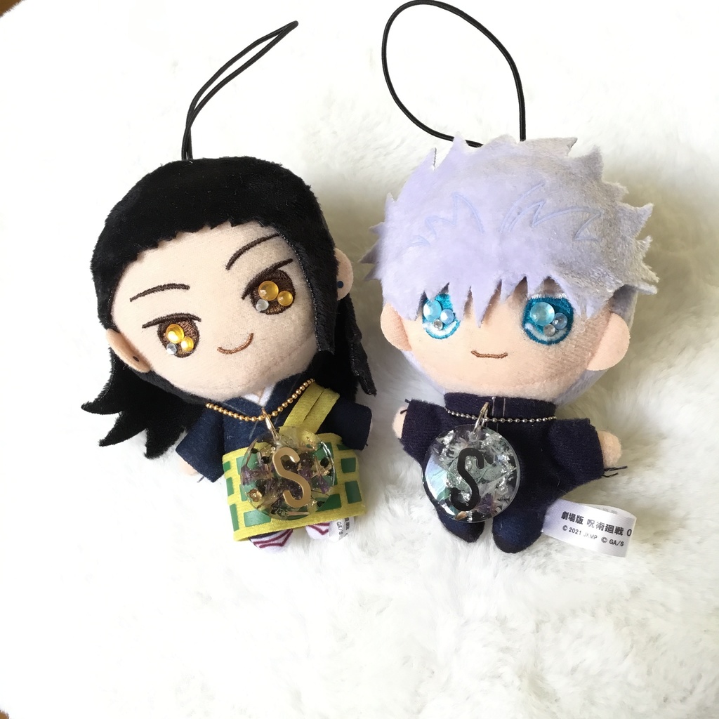 【呪術廻戦】ラウンド●推し花イニシャルキーホルダー