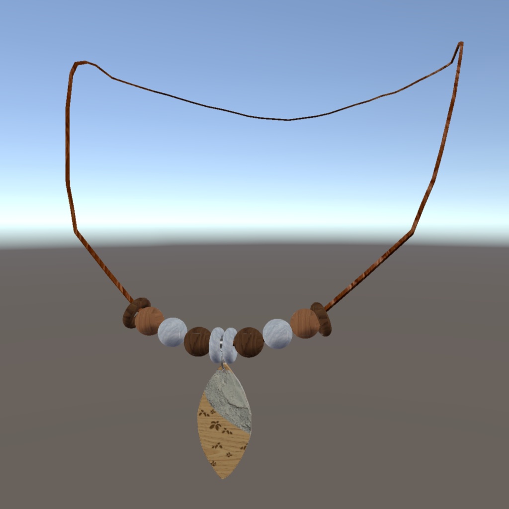 【FREE】ハワイアンネックレス【VRChat想定】