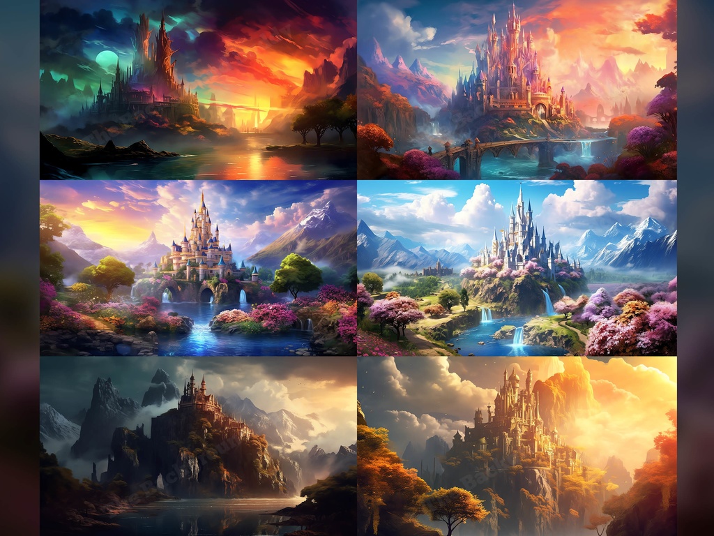 Vtuber Background Bundle, Set of 12 Backgrounds, stream room background, vtuber room background, background twitch, seamless looped, Fantasy Castle