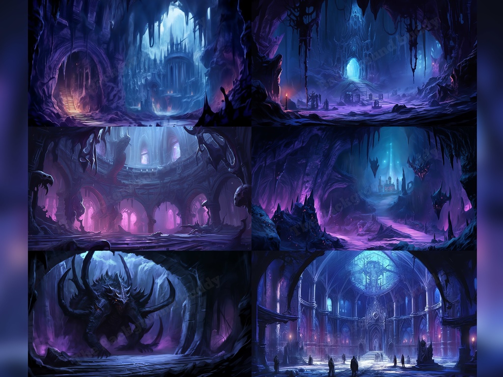 Vtuber Background Bundle, Set of 12 Backgrounds, stream room background, vtuber room background, background twitch, seamless looped, Fantasy RPG Purple