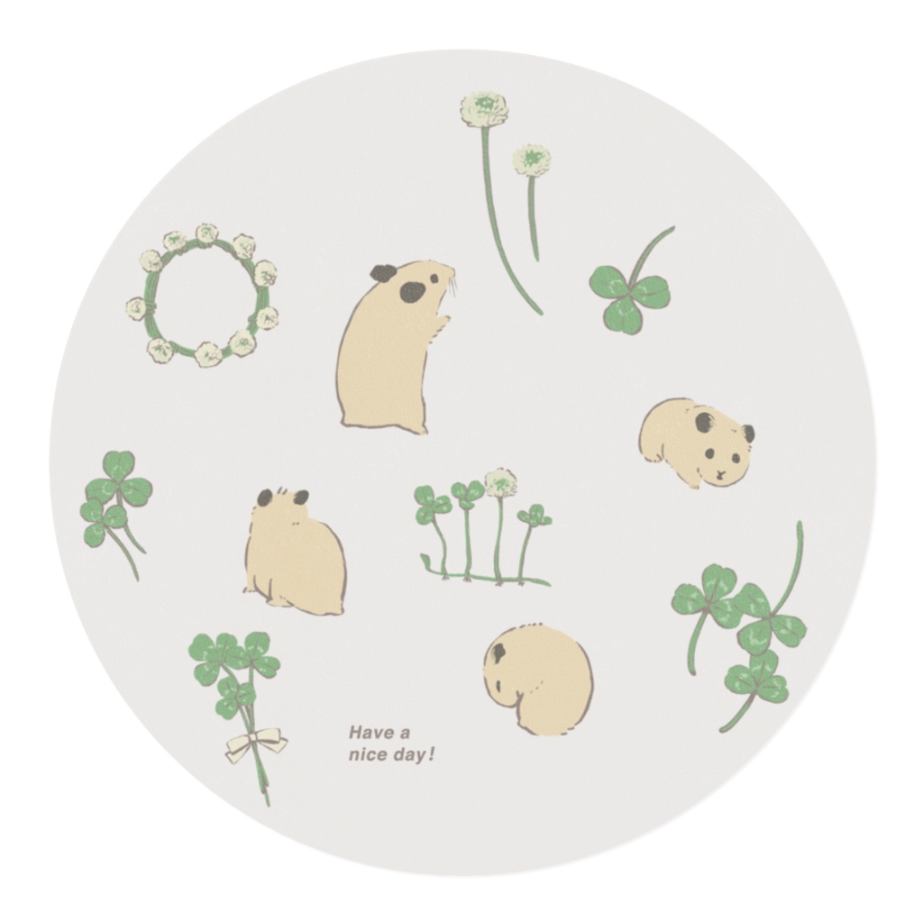 ハムスターとクローバー