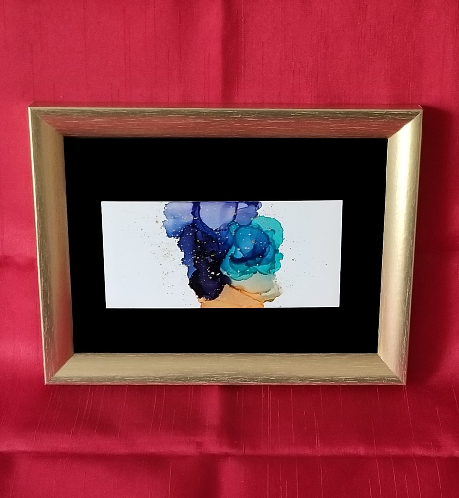 【原画のみ販売】アルコールインクアート　【踊る】