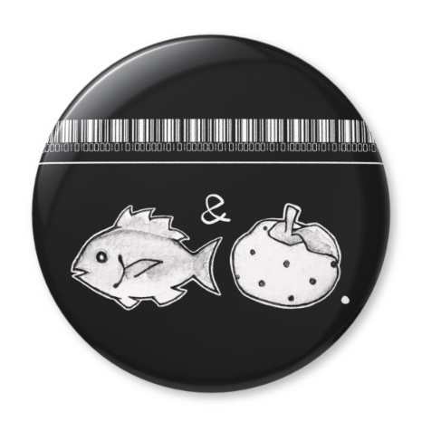 鯛＆柚子32mm缶バッジ