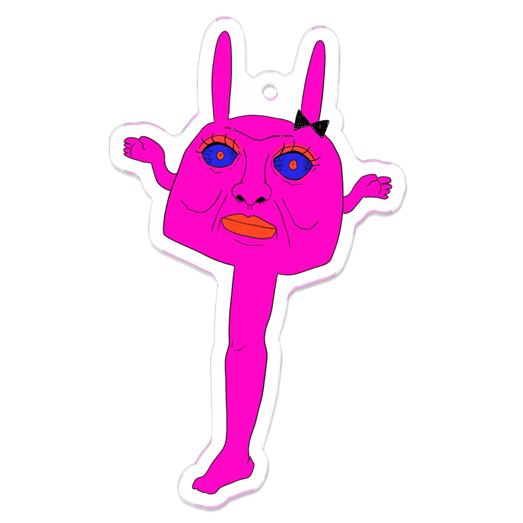 ファンキーウサちゃんアクリルキーホルダー