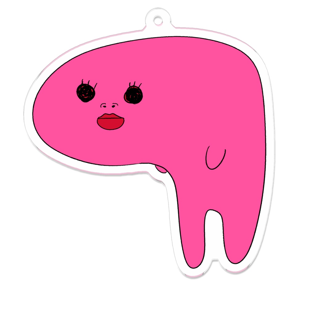 おじぎうさちゃんアクリルキーホルダー