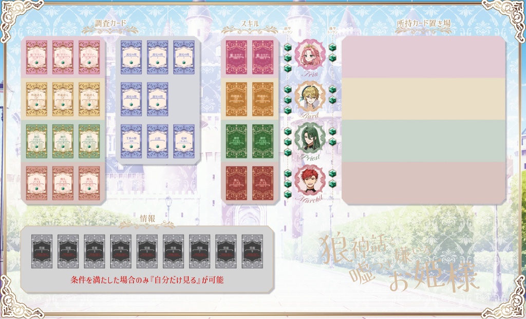 マーダーミステリー『狼神話と噓つき嫌いなお姫様』(オンライン)