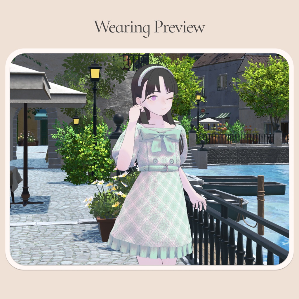 【Lapwing】Sugar Ribbon Dress