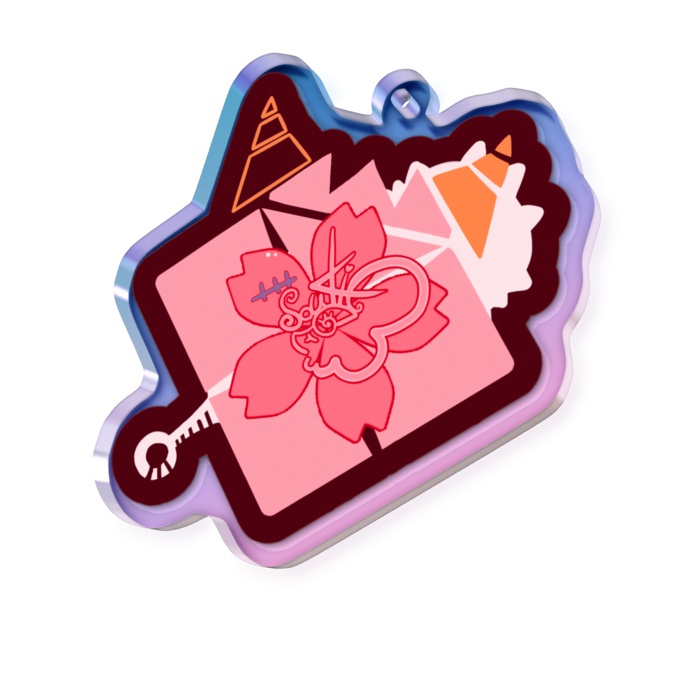 オーロラアクリルキーホルダー