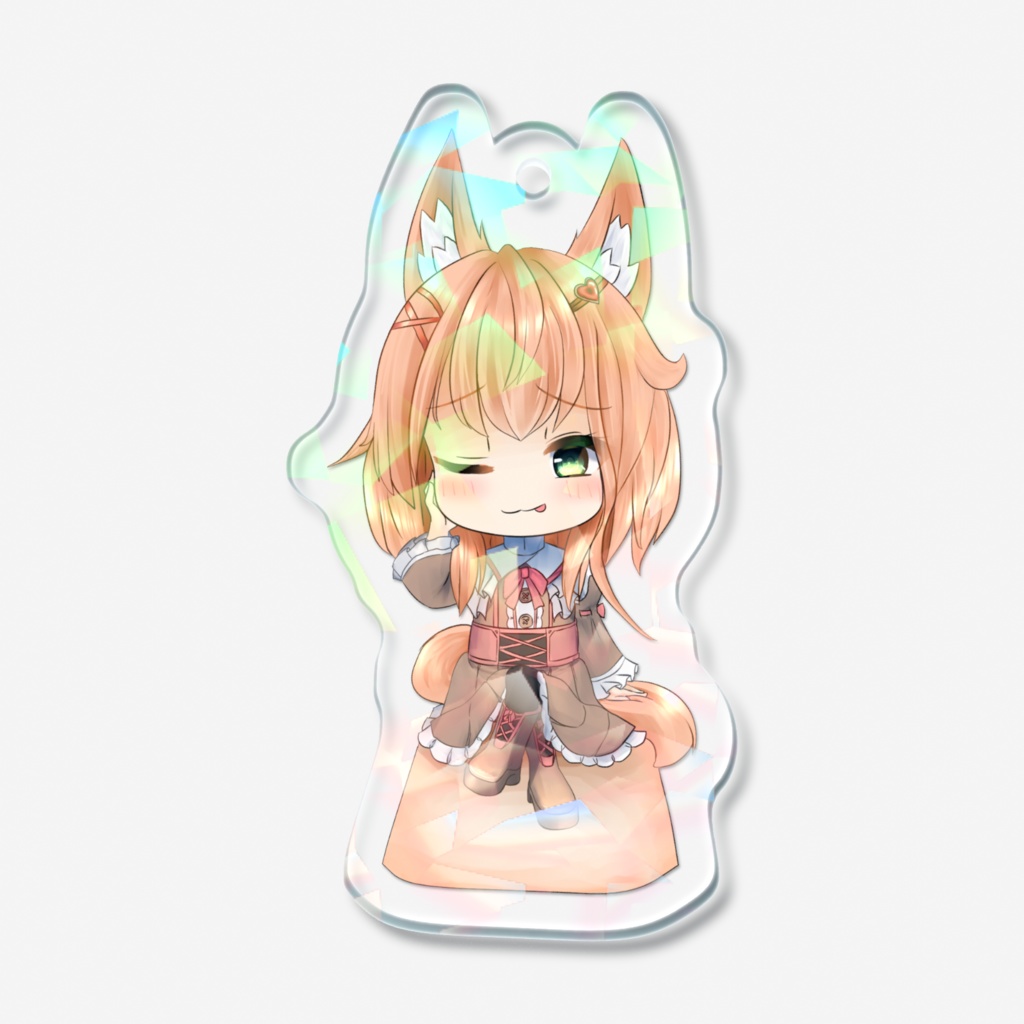 ちびキャラ風「茶きつねちゃん」