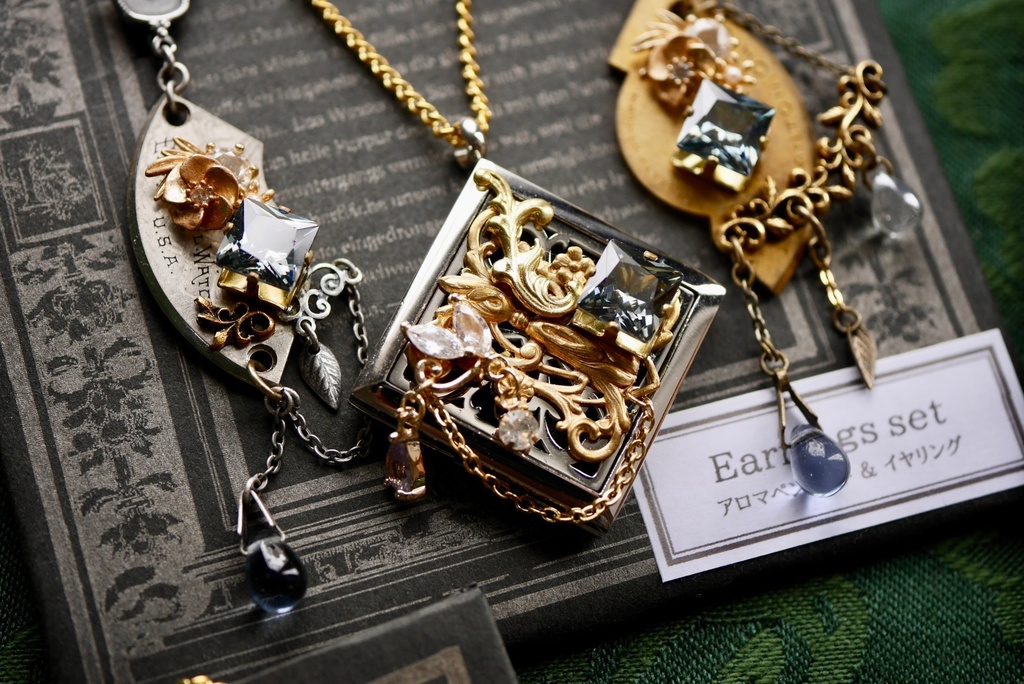 古代シリーズ:EXA&NAF - イヤリング&アロマペンダント
