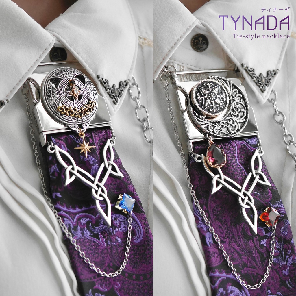 【受注生産】チェーンネクタイ「Tynada - 瞑弦」