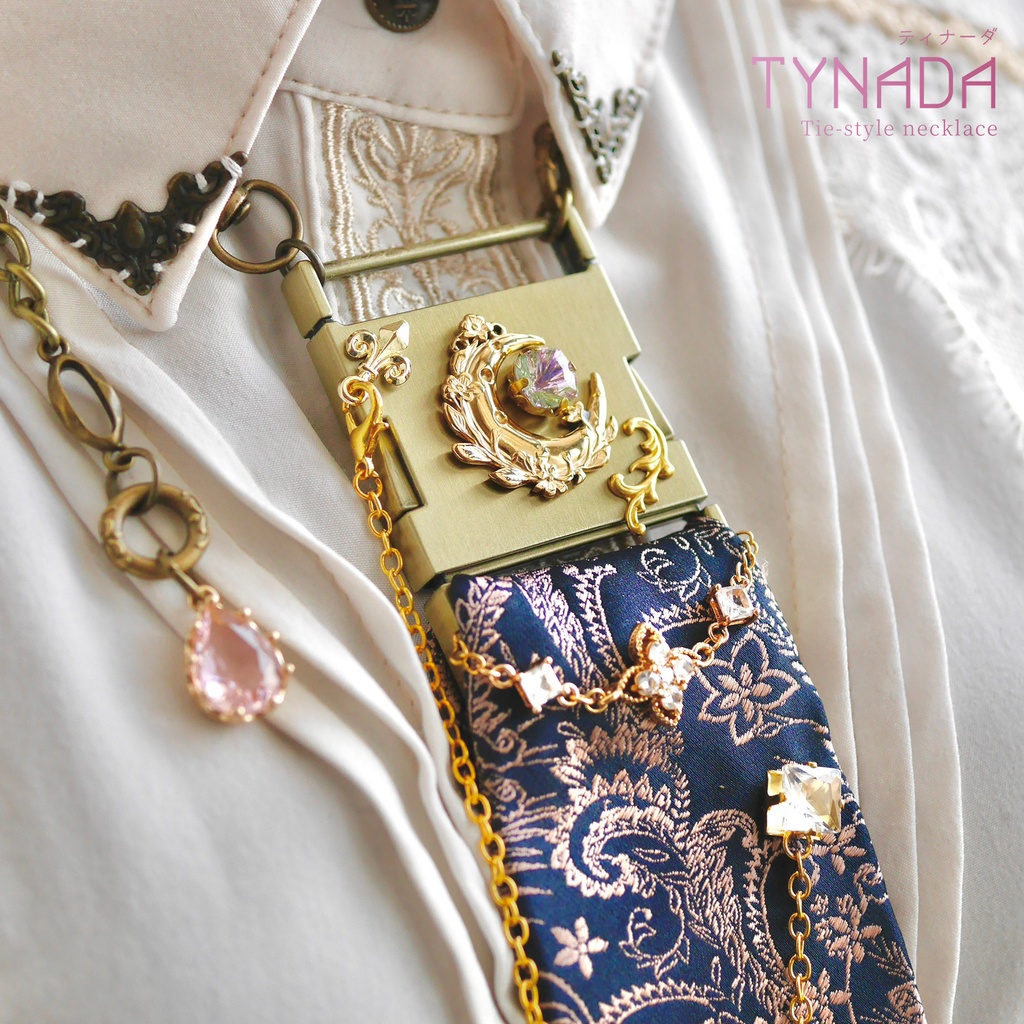 【受注生産】チェーンネクタイ「Tynada - 花宵」