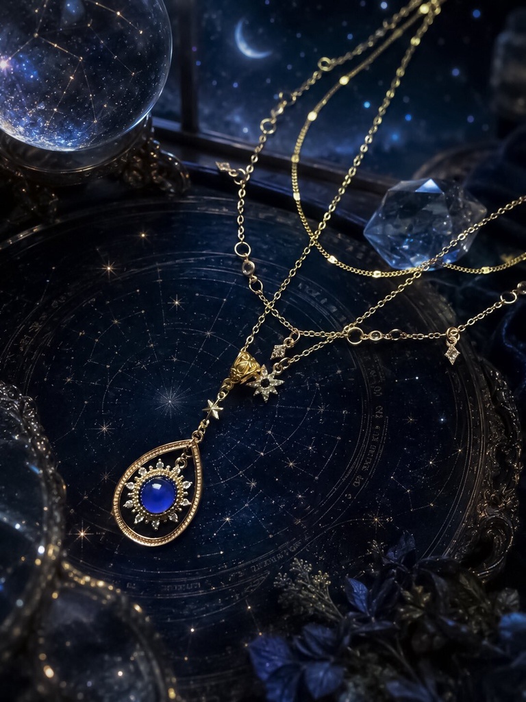 （1点もの）夜空を観測する温度変化ネックレス「Astrarium」