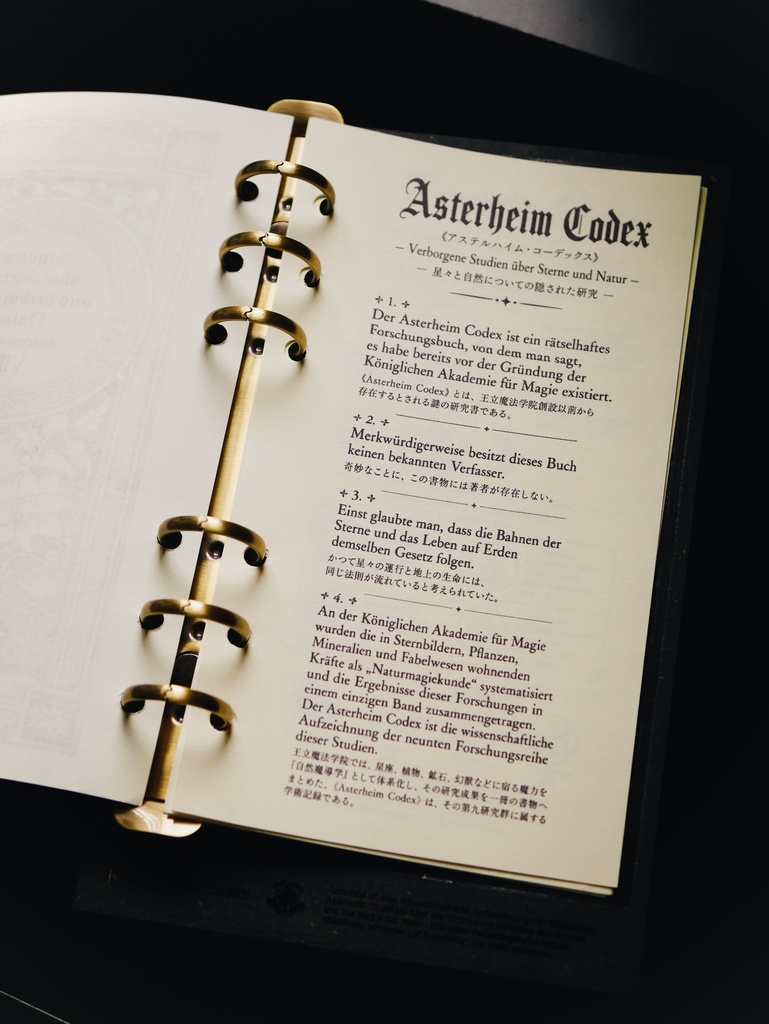 デスクトップ・バインダー「Asterheim Codex」予約