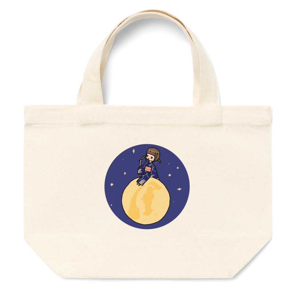 お月見すずめんトートバッグ