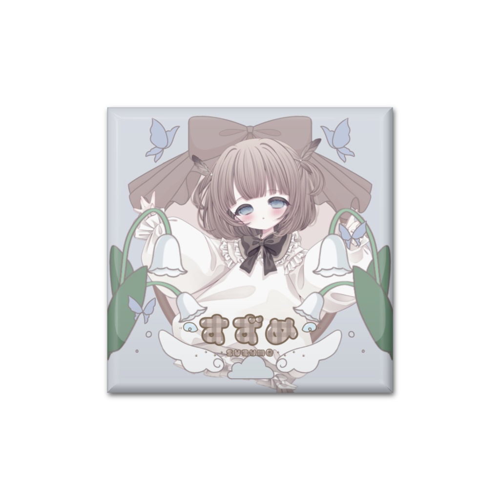 すずめの缶バッジ
