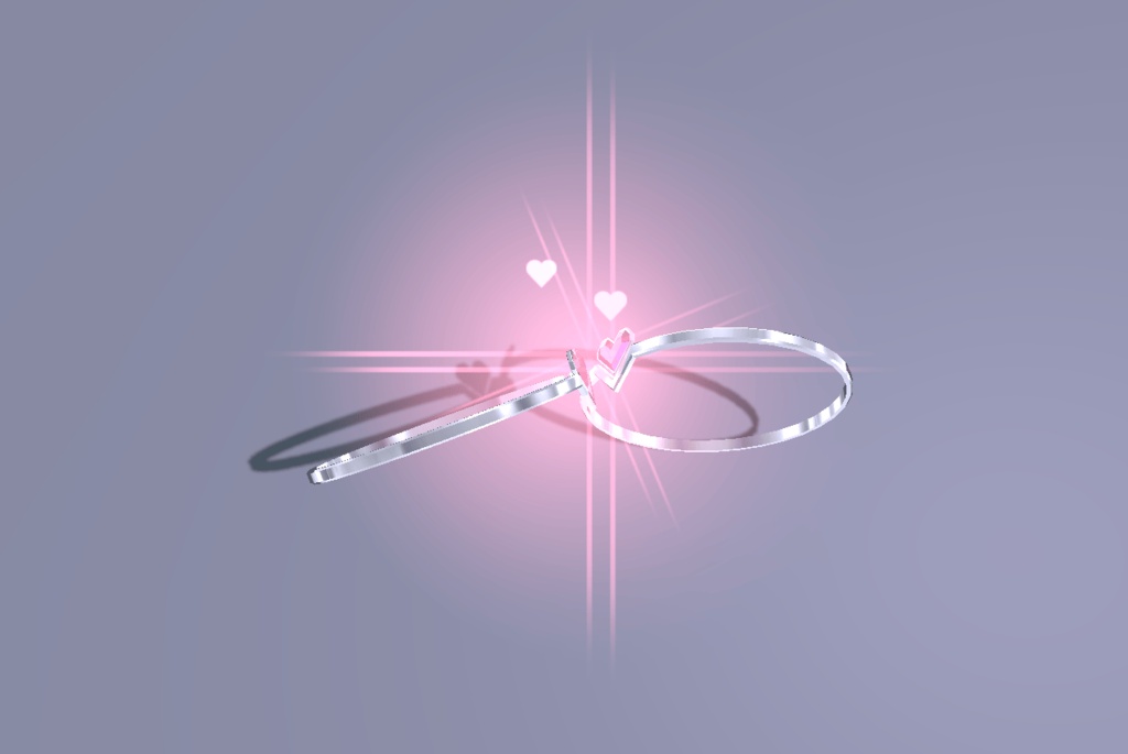 Heart pair ring