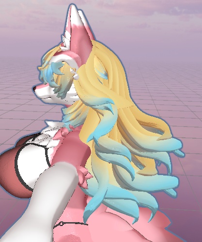 【無料/Free】MilkTeaFox Long curly hair for PuppyMoth