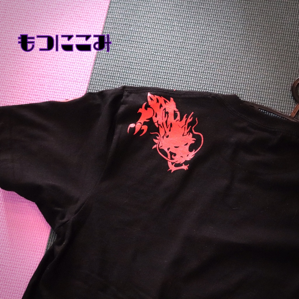 アナログシルクスクリーン プリントT❁赤龍伽羅