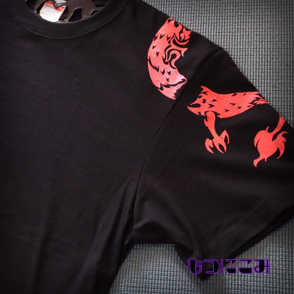 アナログシルクスクリーン プリントT❁赤龍伽羅