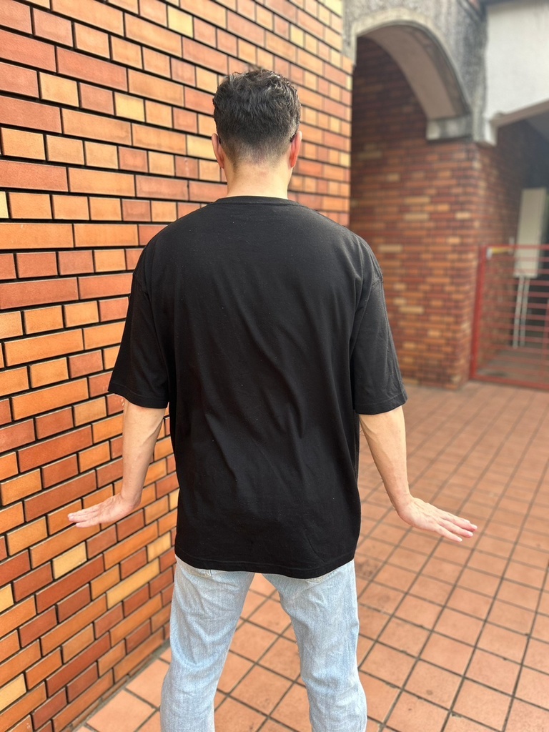 ビッグシルエットTシャツ -Zelle ゾグゾ- BLACK/WHITE