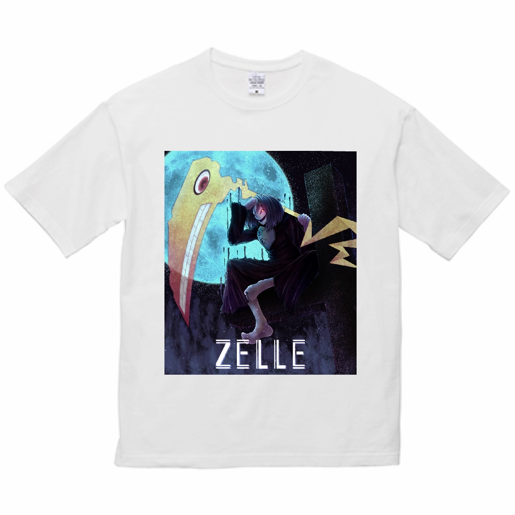 ビッグシルエットTシャツ -Zelle ゾグゾ- BLACK/WHITE