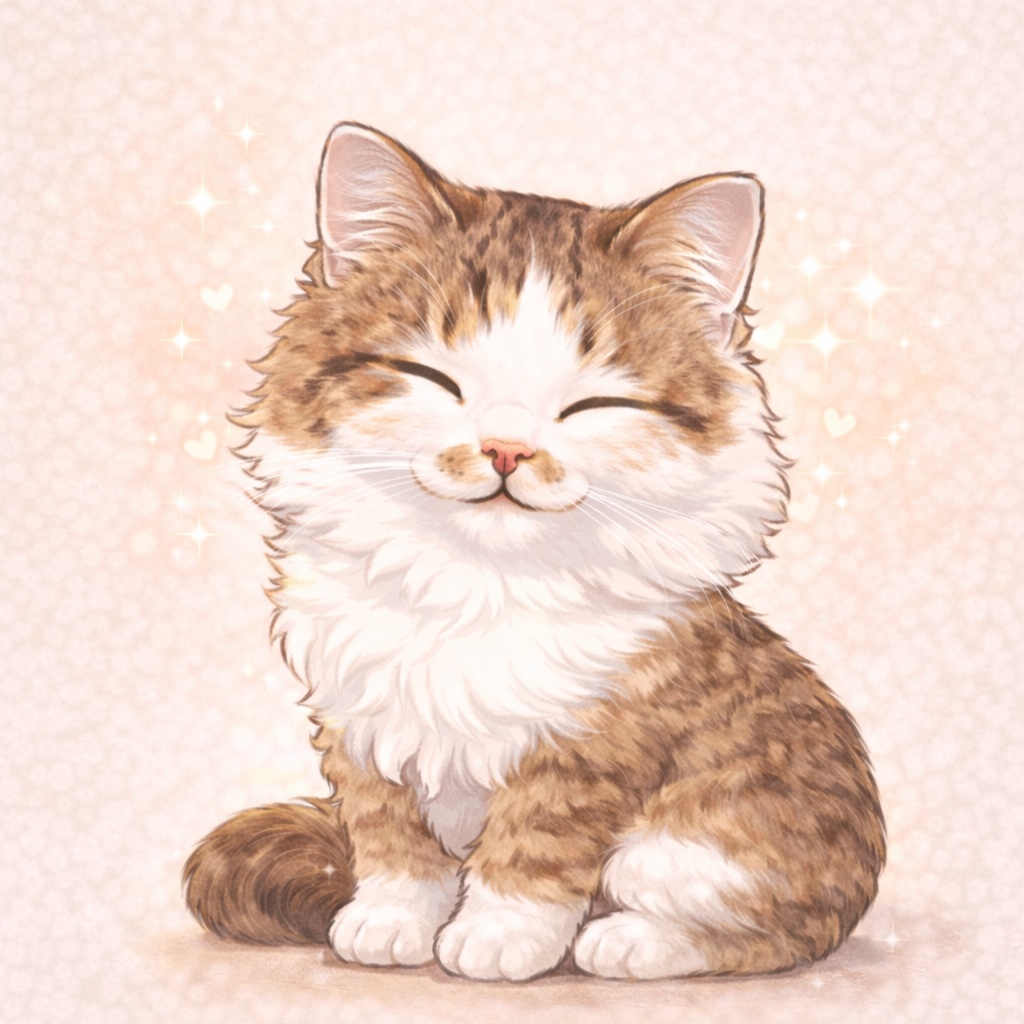 今日はがんばらなくていいよ｜猫のミルク アイコン