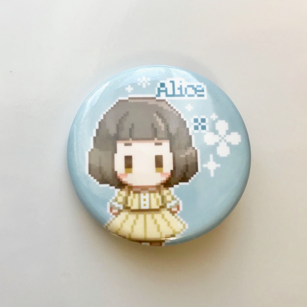 ドットアリスリデル 缶バッジ32mm