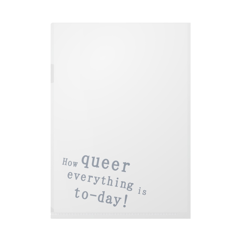 I can't go back to yesterday クリアファイル