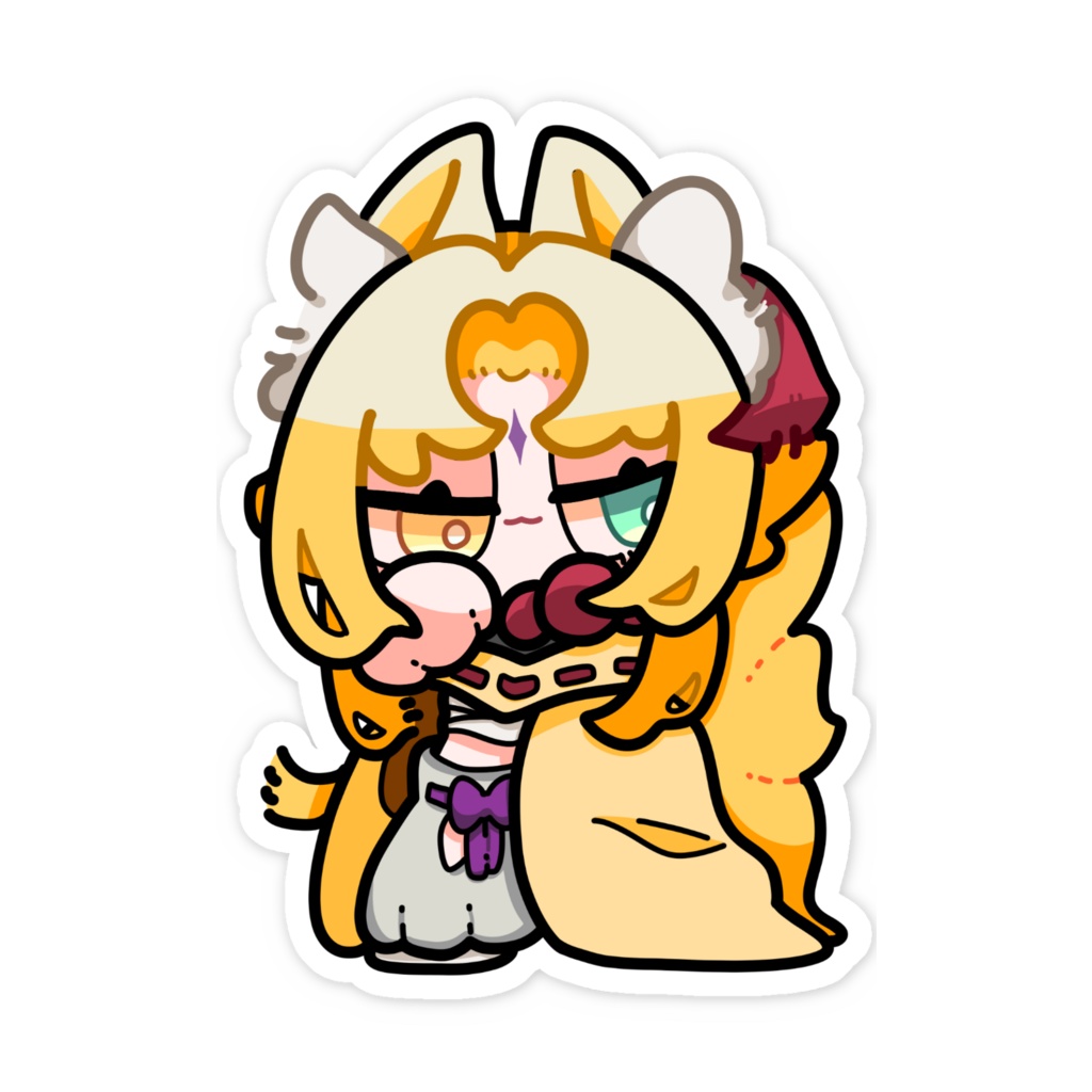 ステッカー 狐ノ詠黄泉