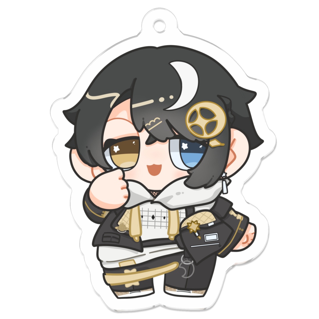 アクリルキーホルダー　彗月夜