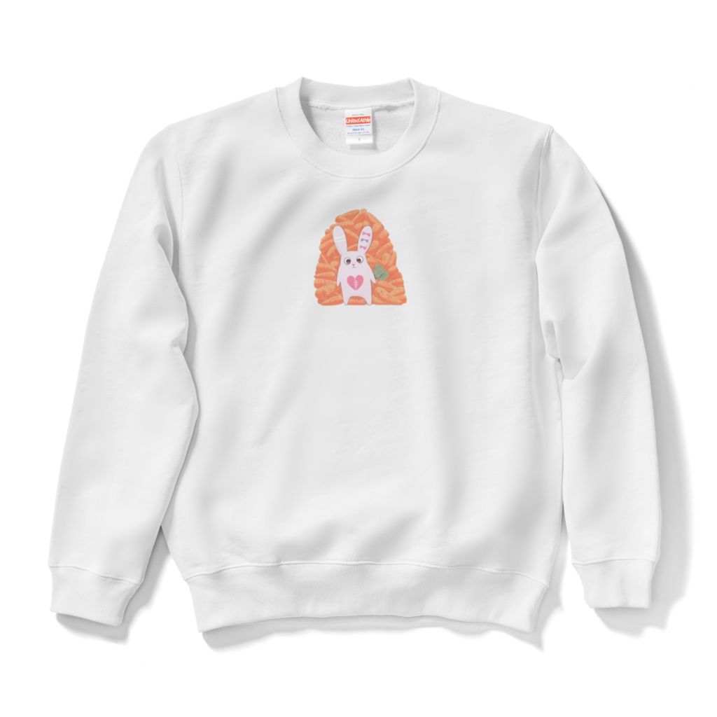 さいこ♡らびっとスウェット(ロゴなし/白)