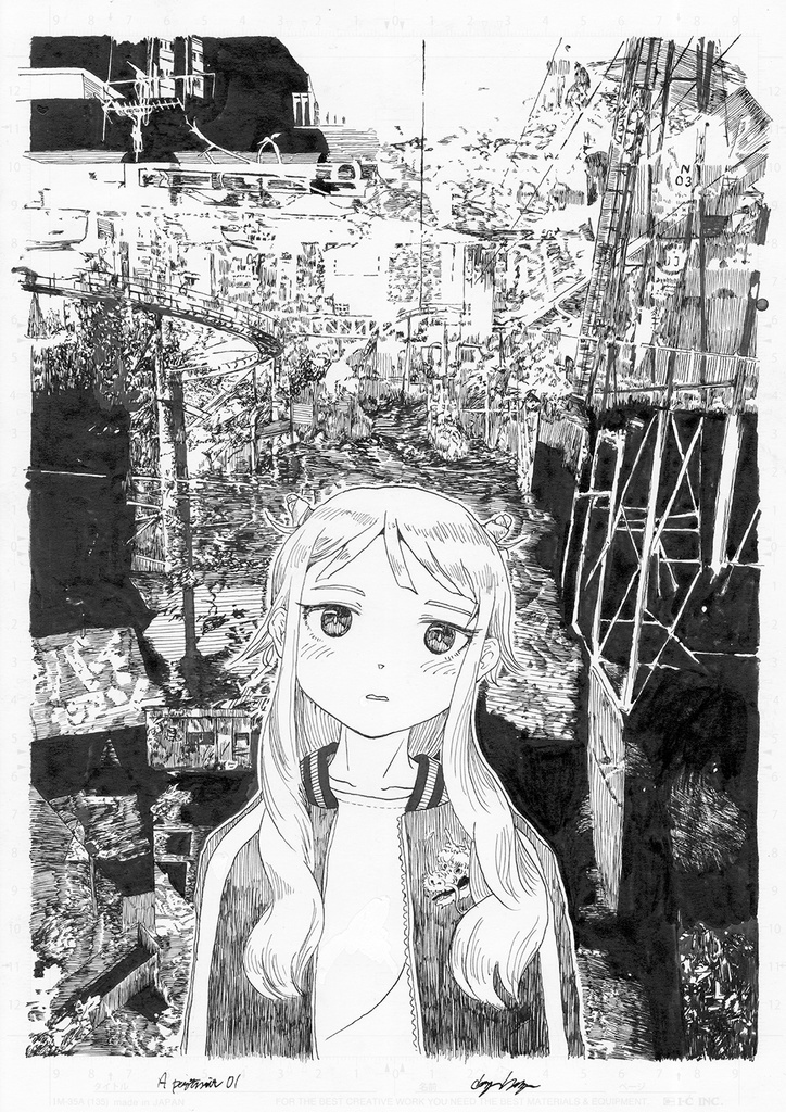 A portrait 01（原画）+Wrecked Archives