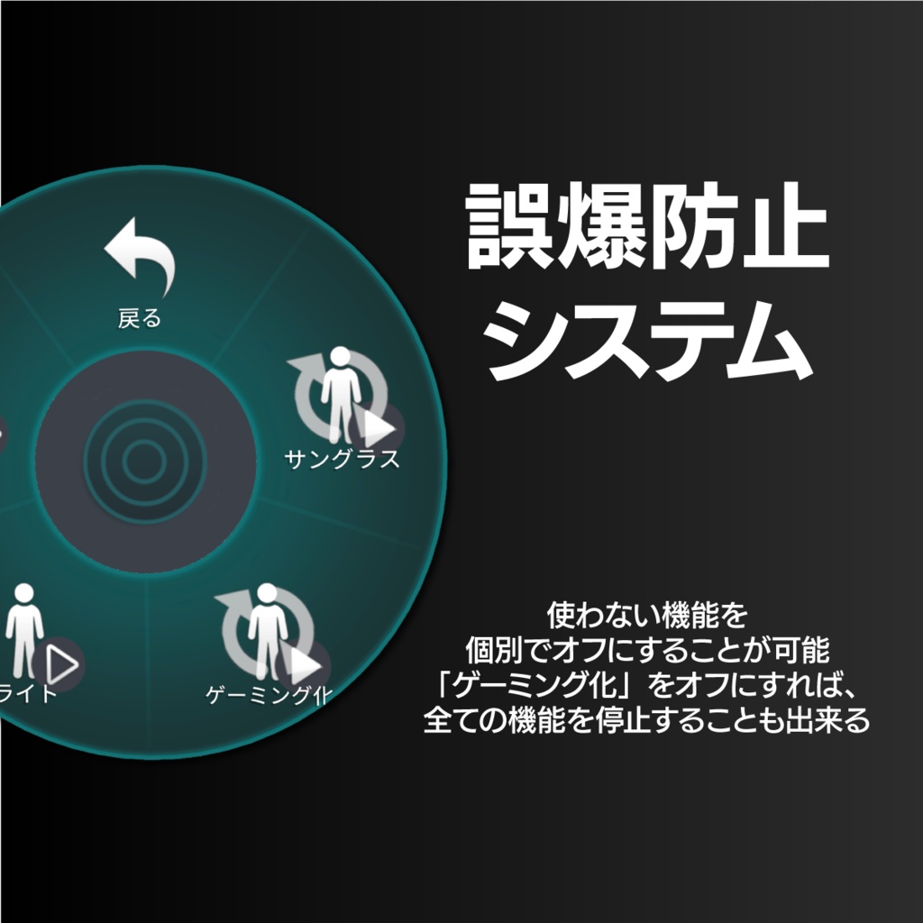 【汎用】ゲーミングサングラス【ModularAvatar設定済み】