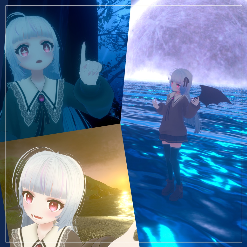 『サラ・ルージュ』VRchat想定オリジナルアバター3Dモデル