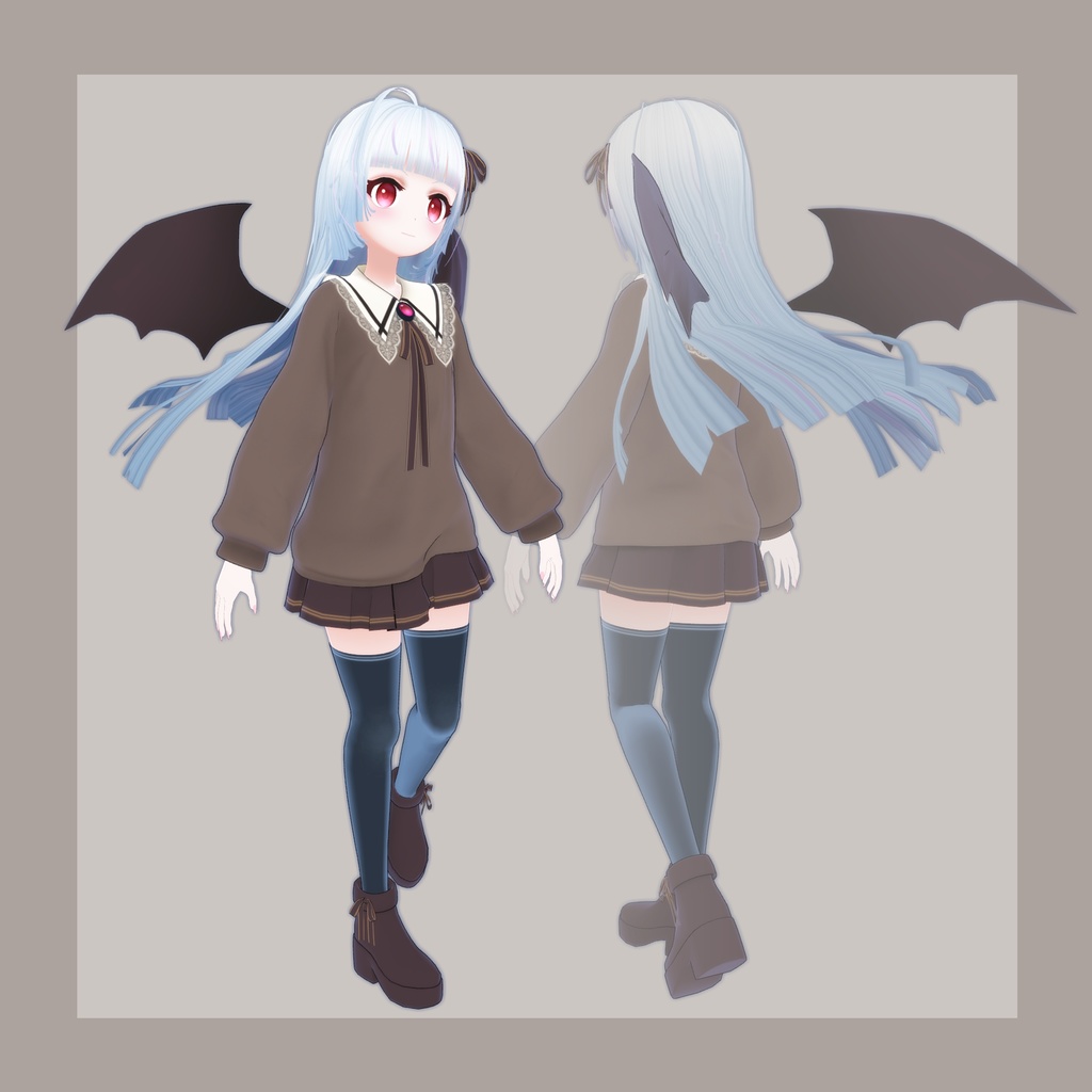 『サラ・ルージュ』VRchat想定オリジナルアバター3Dモデル