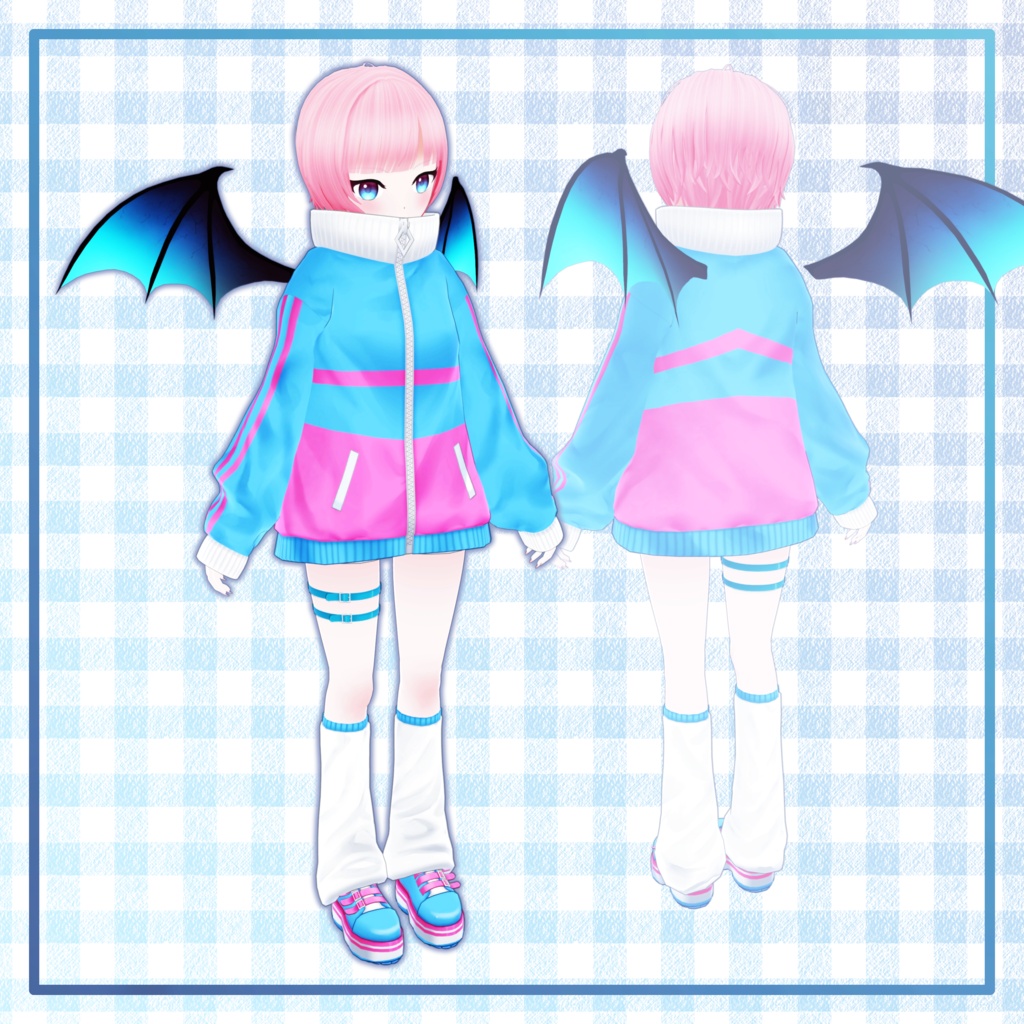 【vketセール! 2800円→2000円】『セレン・ルージュ』VRchat想定オリジナルアバター3Dモデル