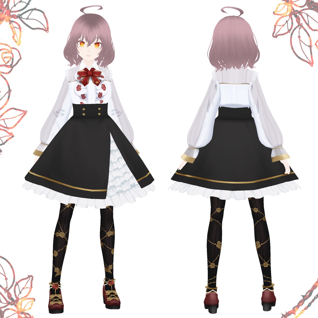 【VRoid用】クラシックローズ / Classic Rose Set