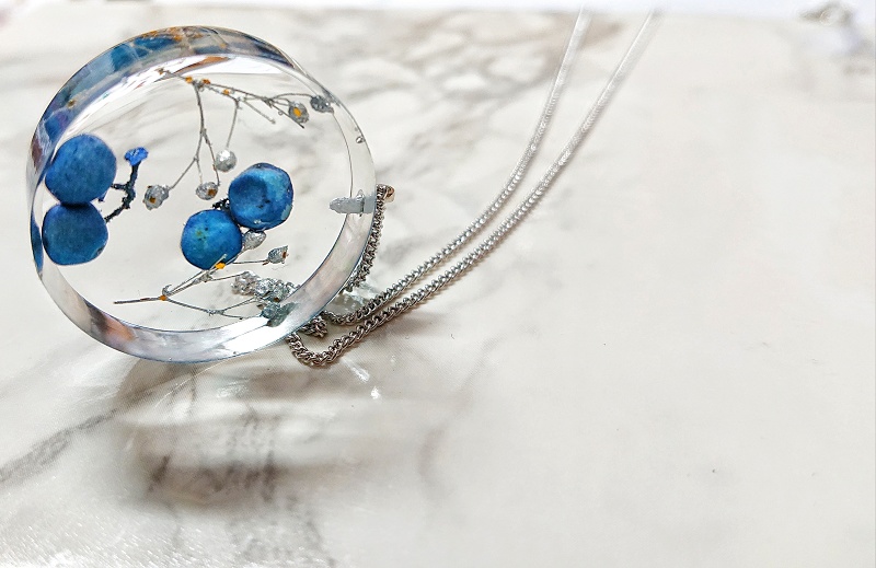 【掲載作品/創作】ブルーペッパーのネックレス