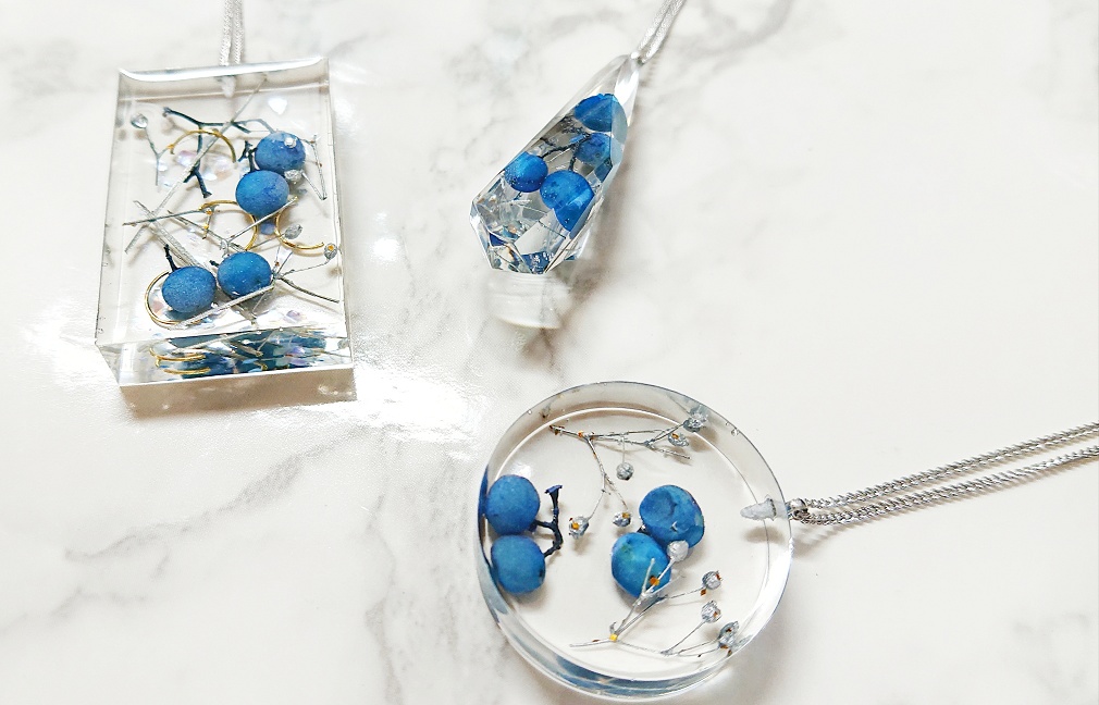 【掲載作品/創作】ブルーペッパーのネックレス
