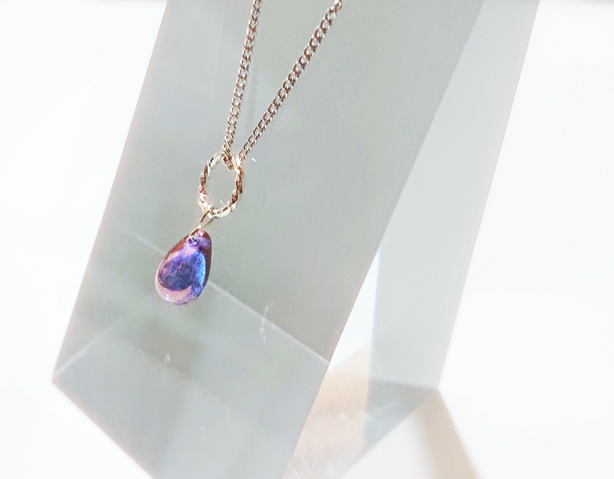 【創作】シンプル・チェコビーズネックレス