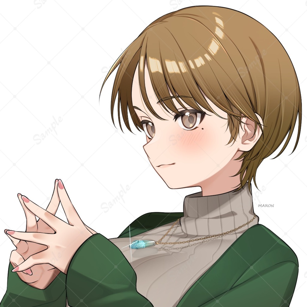 【創作】紫陽花*ネックレス