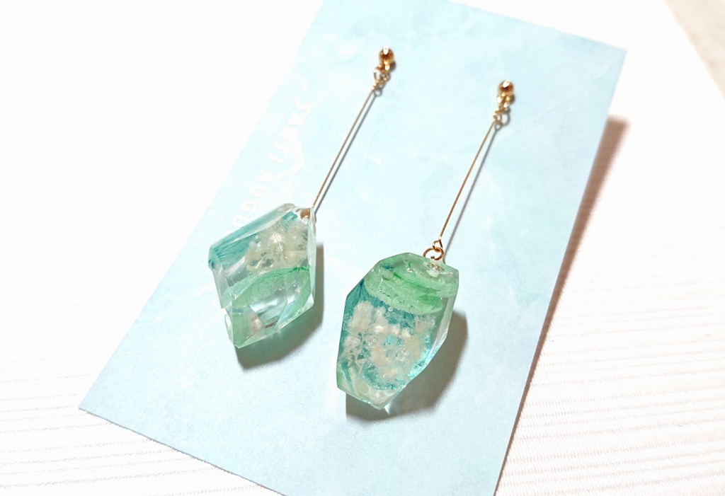 【創作】紫陽花*イヤリング/ピアス